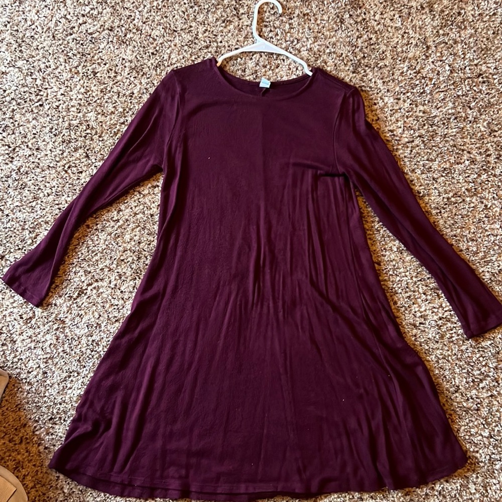 Maroon old navy swing dress